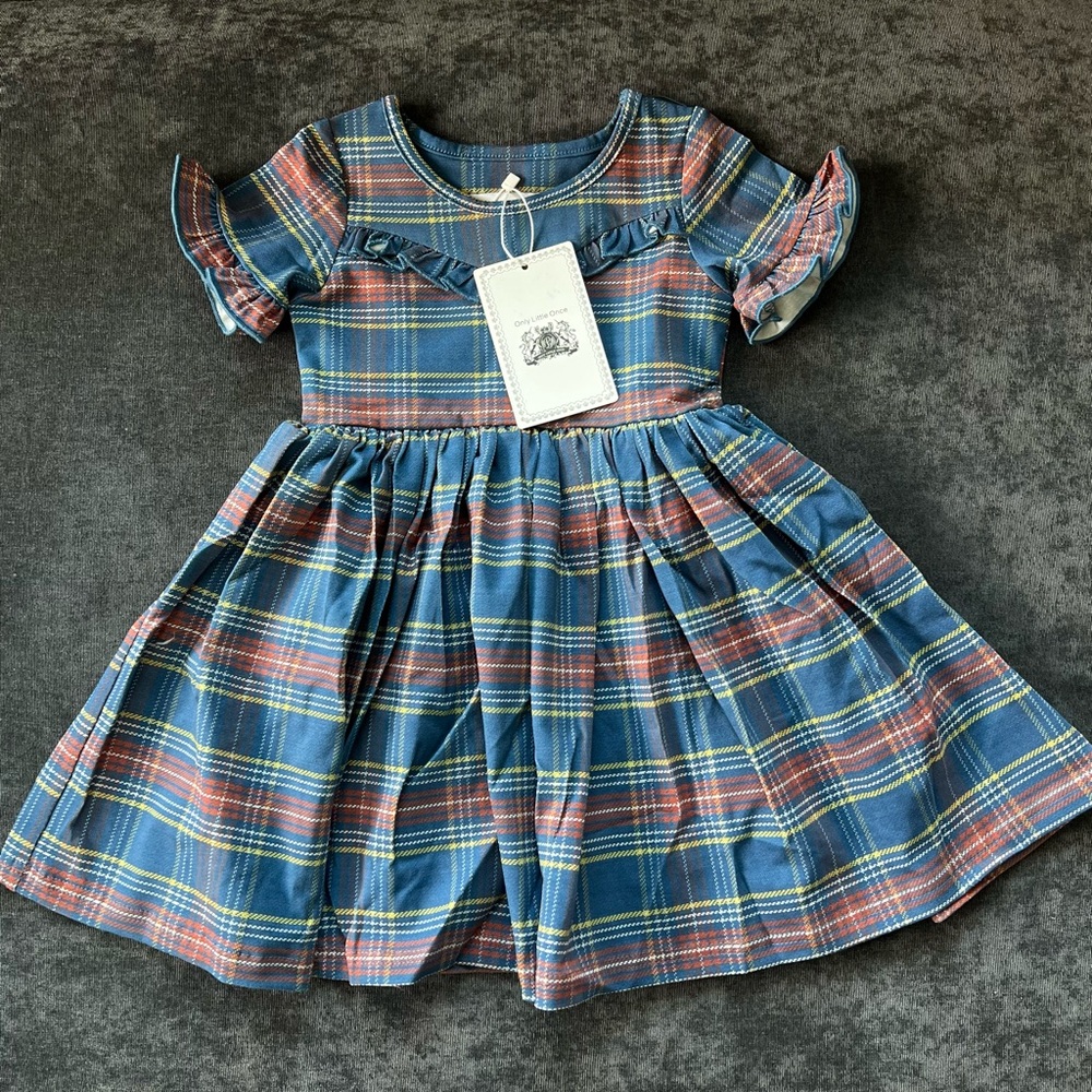 NWT Only Little Once Plaid Dress Size 2